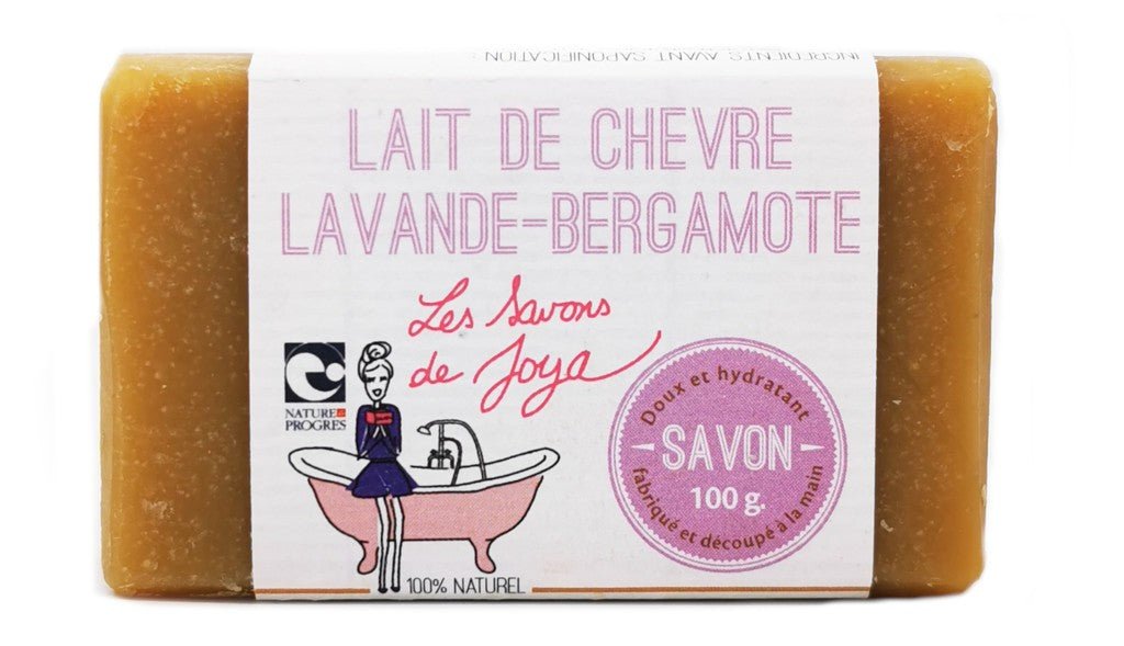 Savon lait de chevre lavande bergamote Les savons de Joya 100g - Benedetti