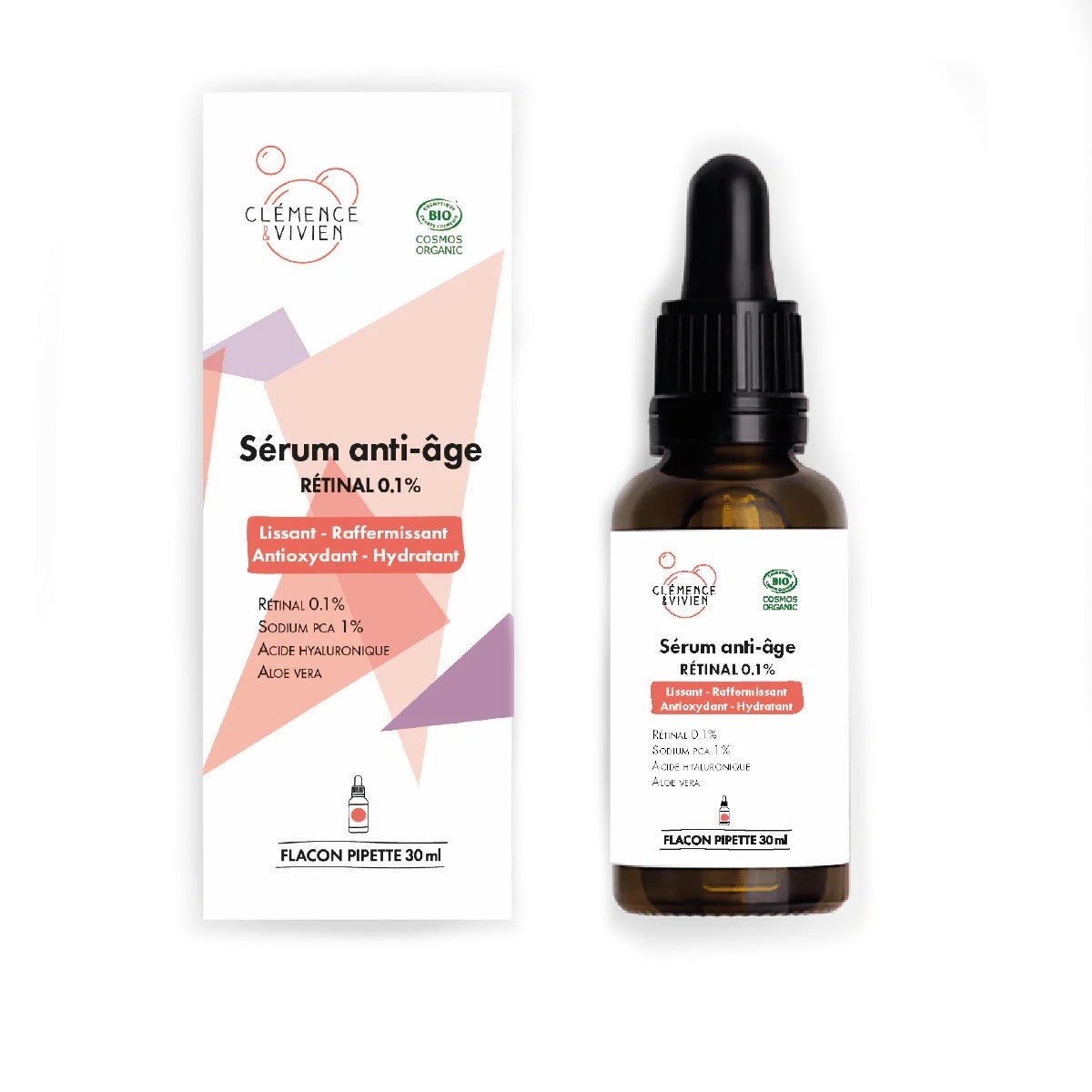 Sérum Anti - âge Rétinal 0.1% 30ml Clémence et Vivien - Benedetti