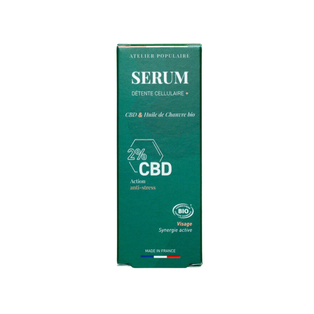 Sérum Détente Cellulaire CBD 2% Atelier Populaire - Benedetti