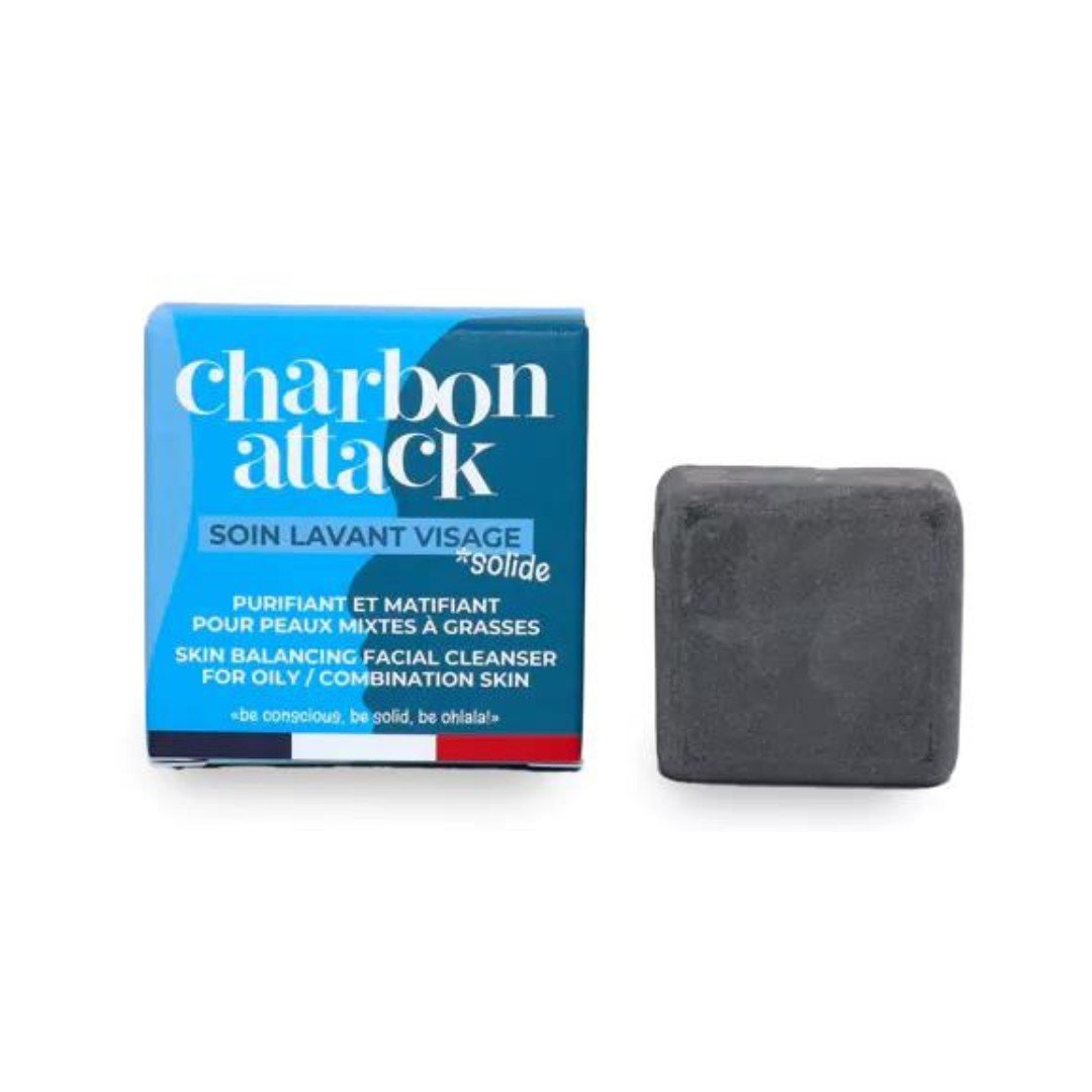 Soin Lavant Visage Charbon Attack - Purifiant & Matifiant Lamazuna - Benedetti