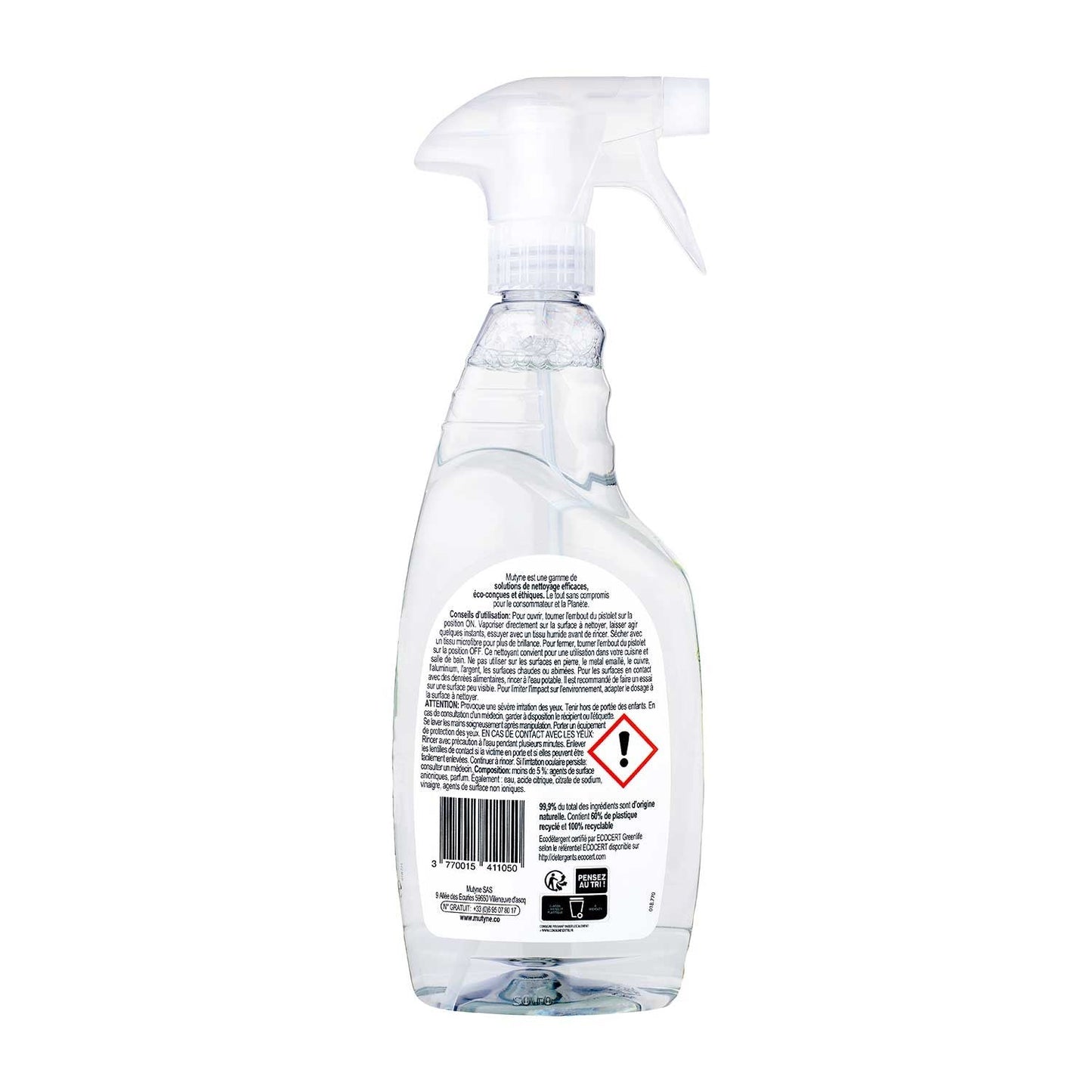 Spray Nettoyant anticalcaire Cuisine et Bain MuTyne 750ml - Benedetti