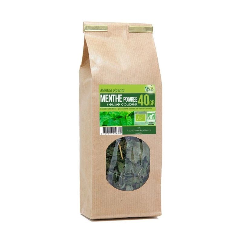 Tisane de Menthe poivrée Bio feuille coupée 40g GHP Diffusion - Benedetti