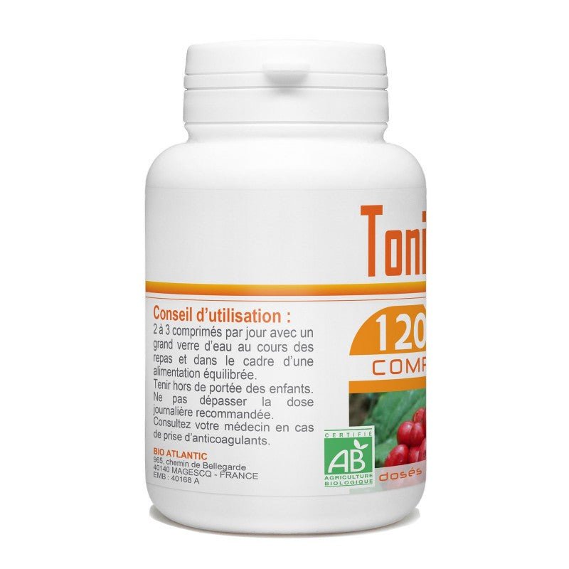 Tonic Bio d'echinacéa, ginkgo biloba et ginseng rouge 120 comprimés Bio atlantic - Benedetti