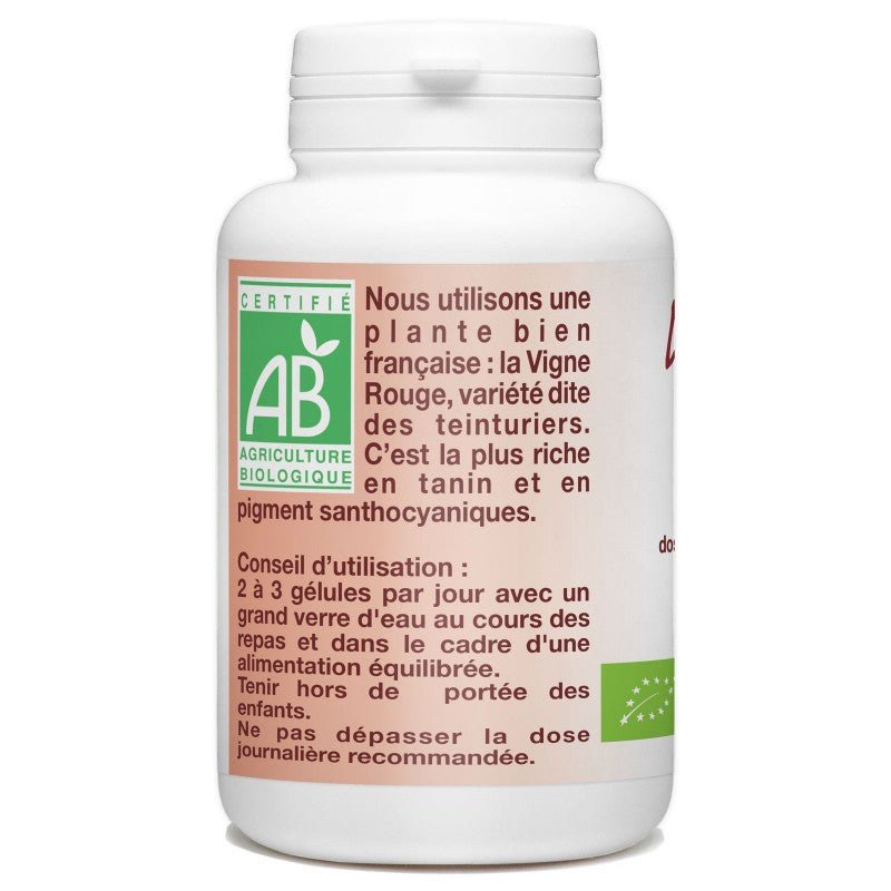 Vigne Rouge Bio dosé à 250mg 200 gélules végétales Gph Diffusion - Benedetti