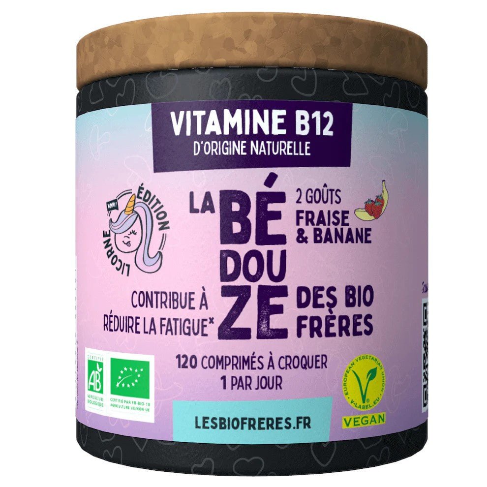 Vitamine B12 La Bédouze Fraise Banane 120 comprimés - Benedetti