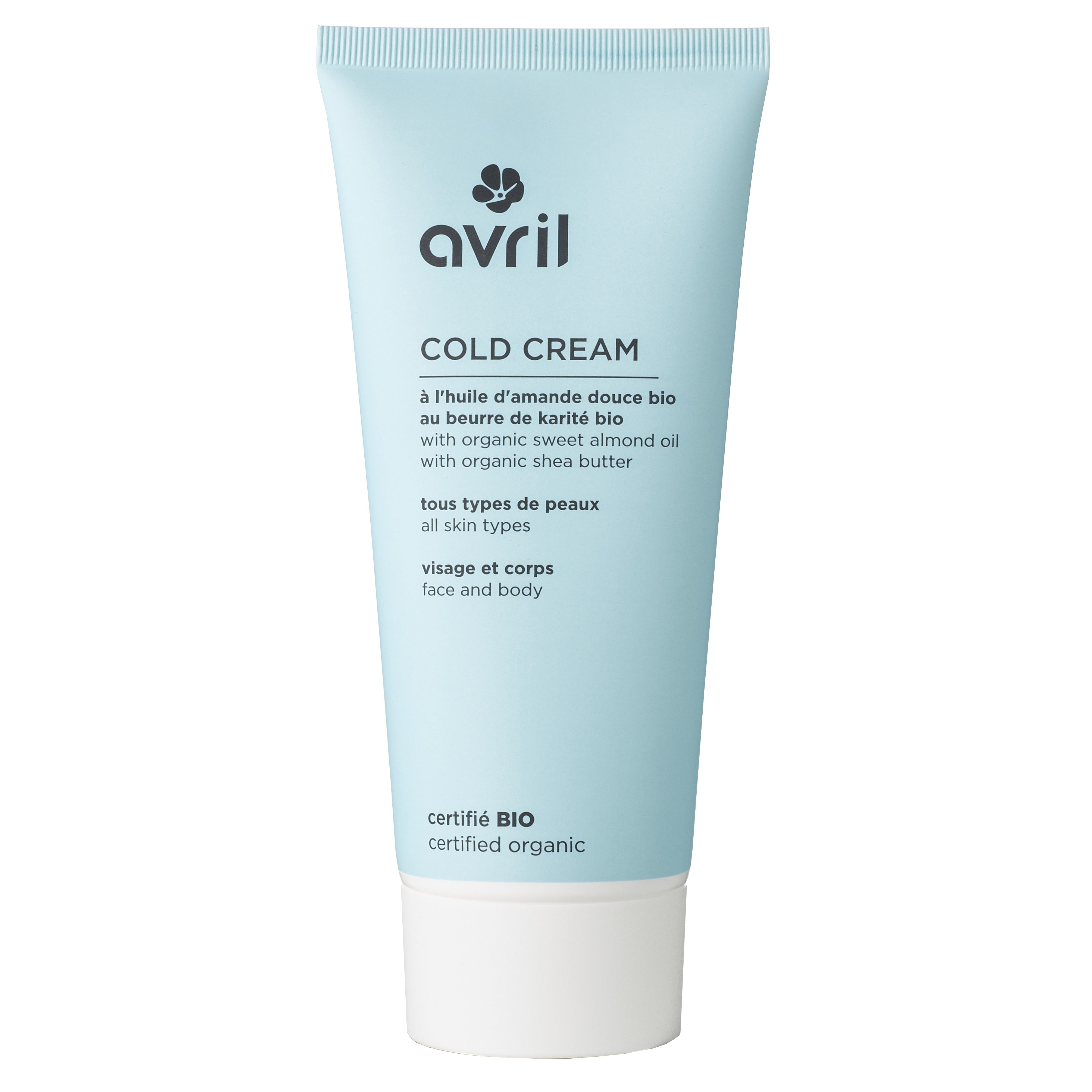 Cold Cream Avril bio pour le visage et corps 200ml