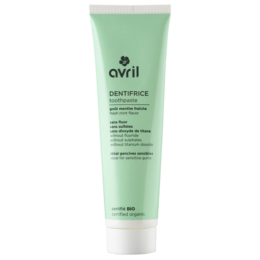 Dentifrice Bio à la menthe Avril sans fluor - 100ml