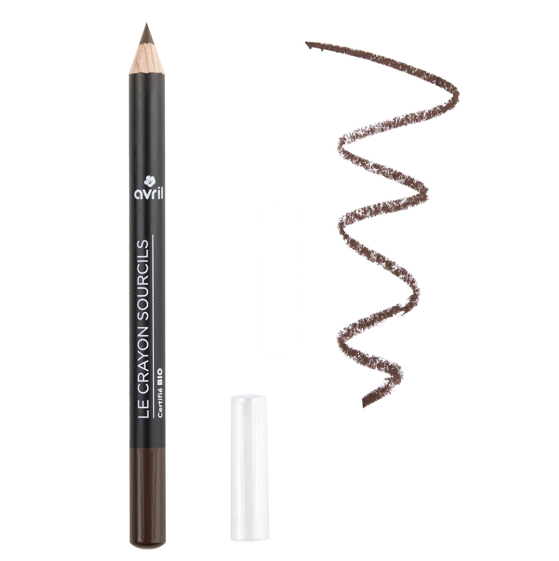 Crayon sourcils bio Chatain fonce ou brune Avril