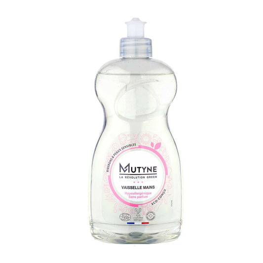 Liquide vaisselle Mains hypoallergénique sans parfum Mutyne 500ml