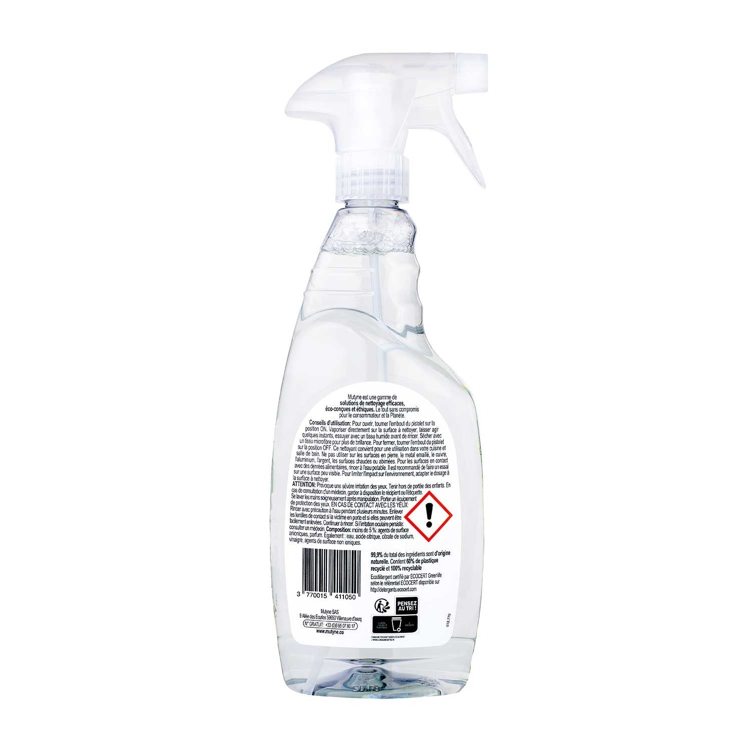 Spray Nettoyant anticalcaire Cuisine et Bain MuTyne 750ml