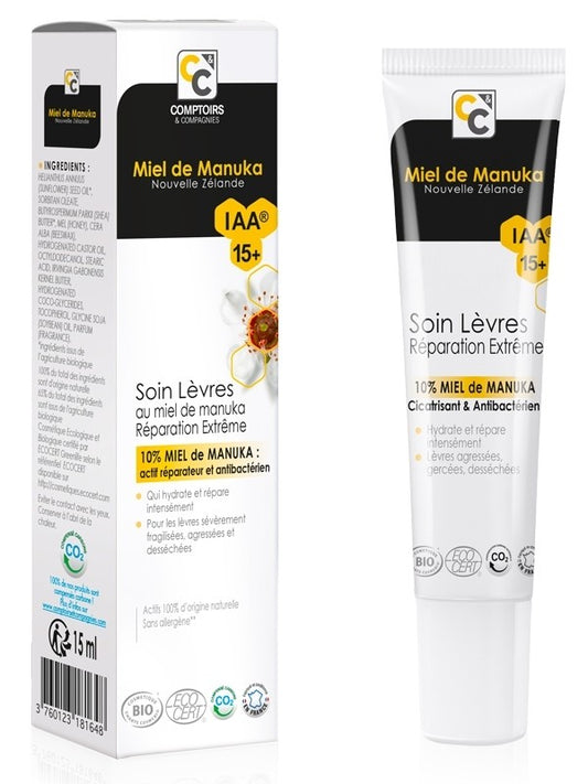 Soin Lèvres au miel de Manuka Comptoirs et Compagnies 15ml