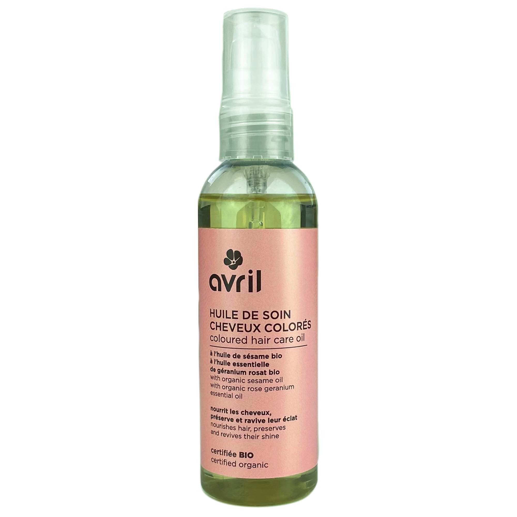 Huile de soin BIO cheveux colorés Avril 100ml