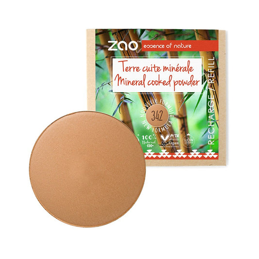 Recharge pour Terre cuite minérale Caramel Cuivré 342 Zao Make Up 15g