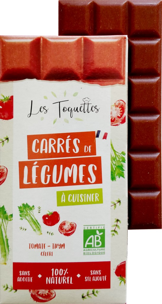 Carré de légumes Tomate, thym et céleri bio Les toquettes 75g