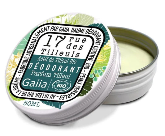 Baume déodorant Bio au tilleul Gaiia 50g