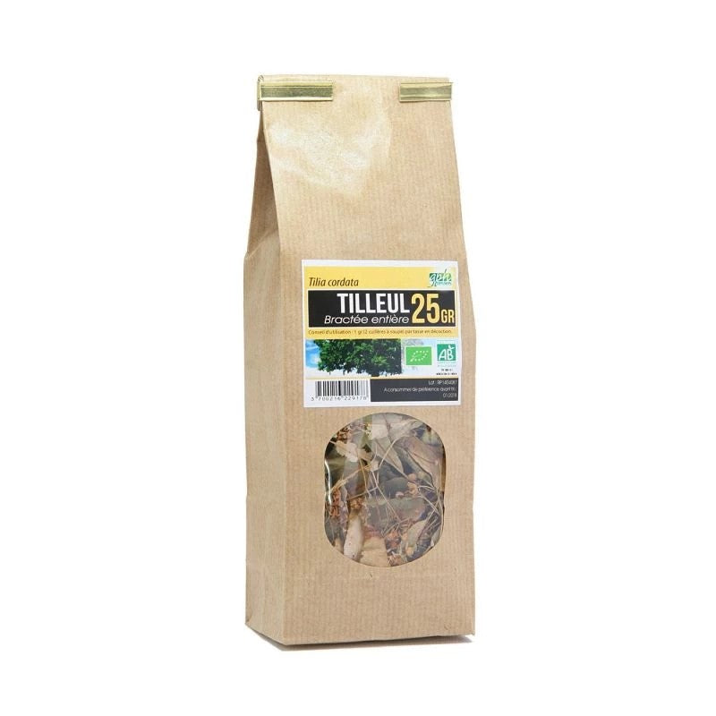 Tisane de Tilleul Bractée entière Bio Feuille 25g GHP Diffusion