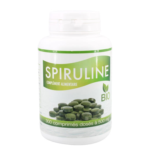 Spiruline bio 300 gélules végétales dosées à 500mg Gph Diffusion