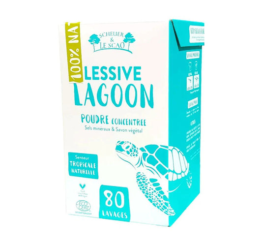 Lessive Lagoon Poudre concentrée 80 lavages SCHEUER ET LE SCAO