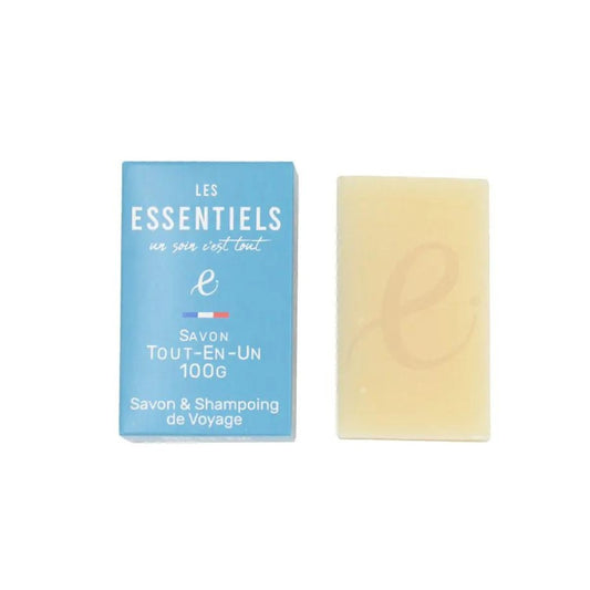 Savon Tout-En-Un visage, corps et cheveux Les Essentiels 100g