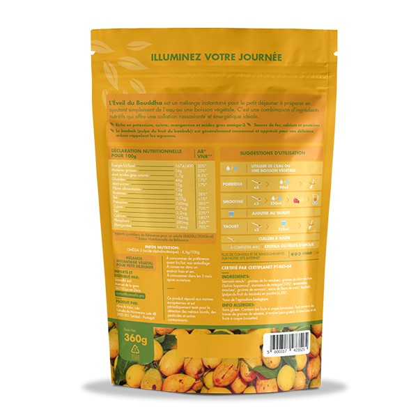 Éveil du Bouddha Mangue Baobab ISWARI 360g