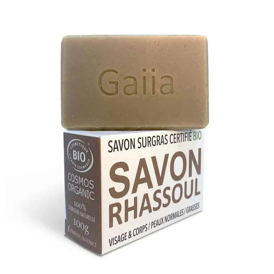 Savon surgras Unique Rhassoul visage et corps Gaiia 100g