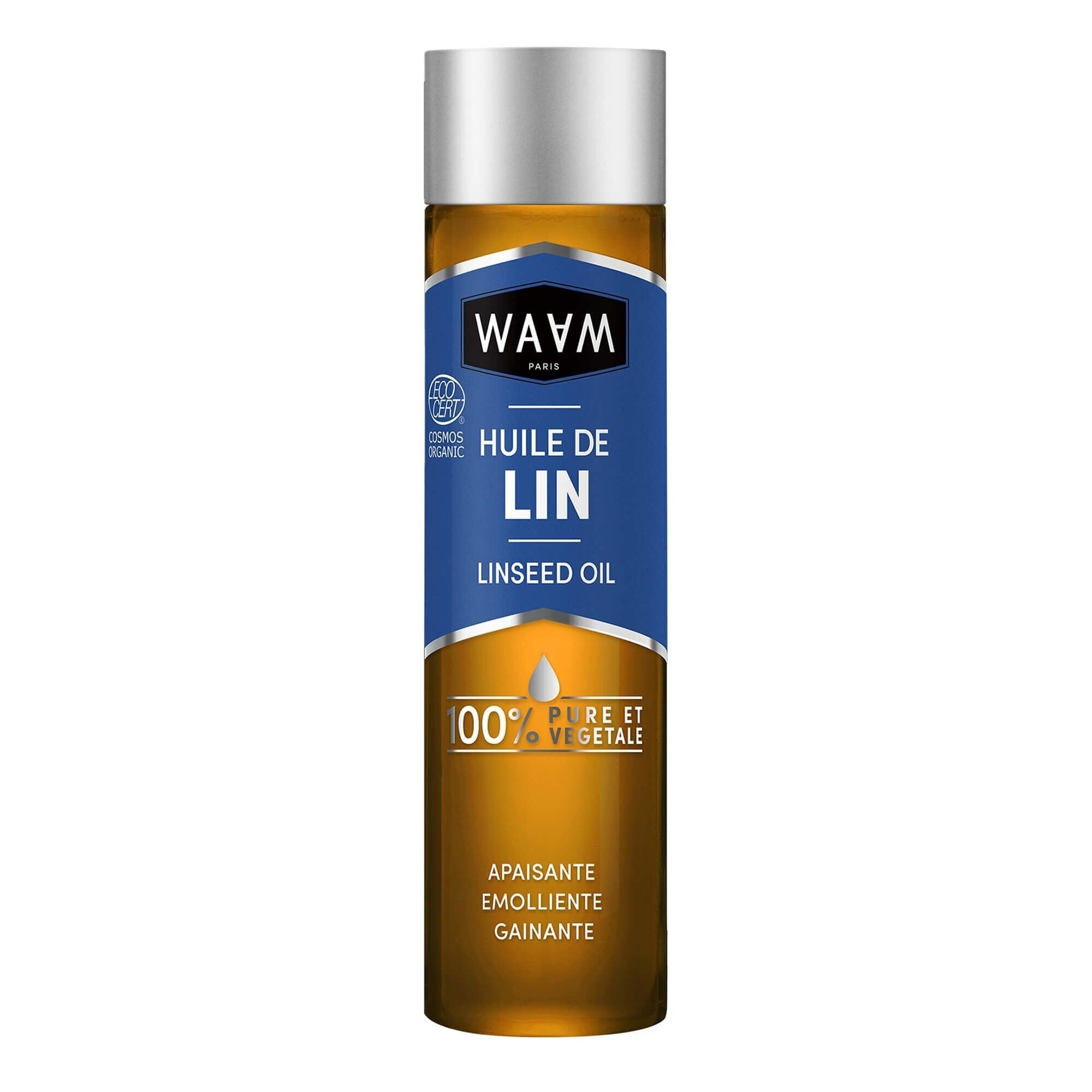 Huile de lin WAAM 100% pure et végétale 75ml