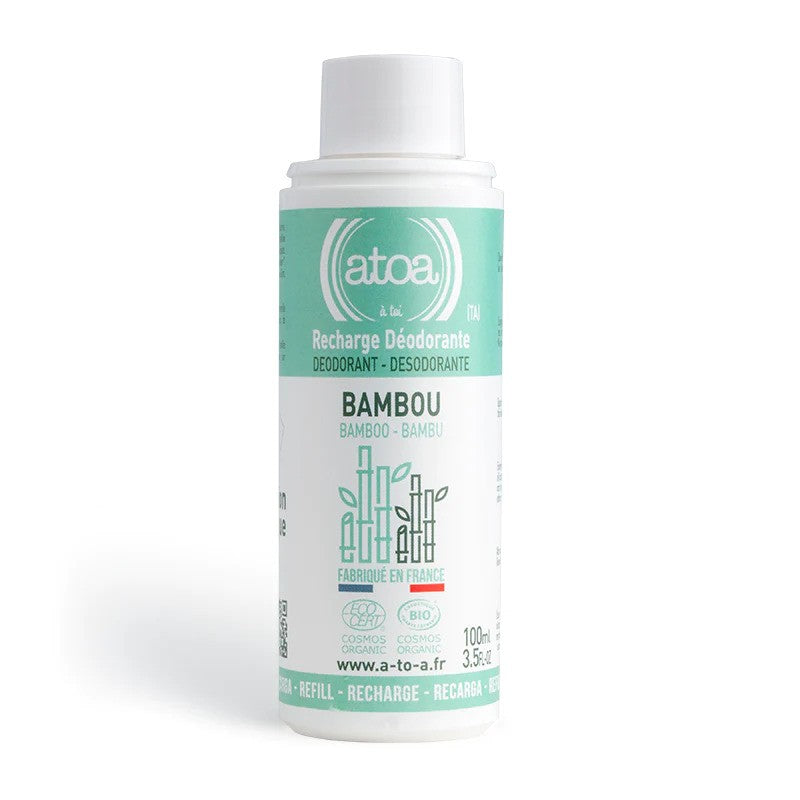 Recharge pour Roll on déodorant Bambou bio ATOA 100ml