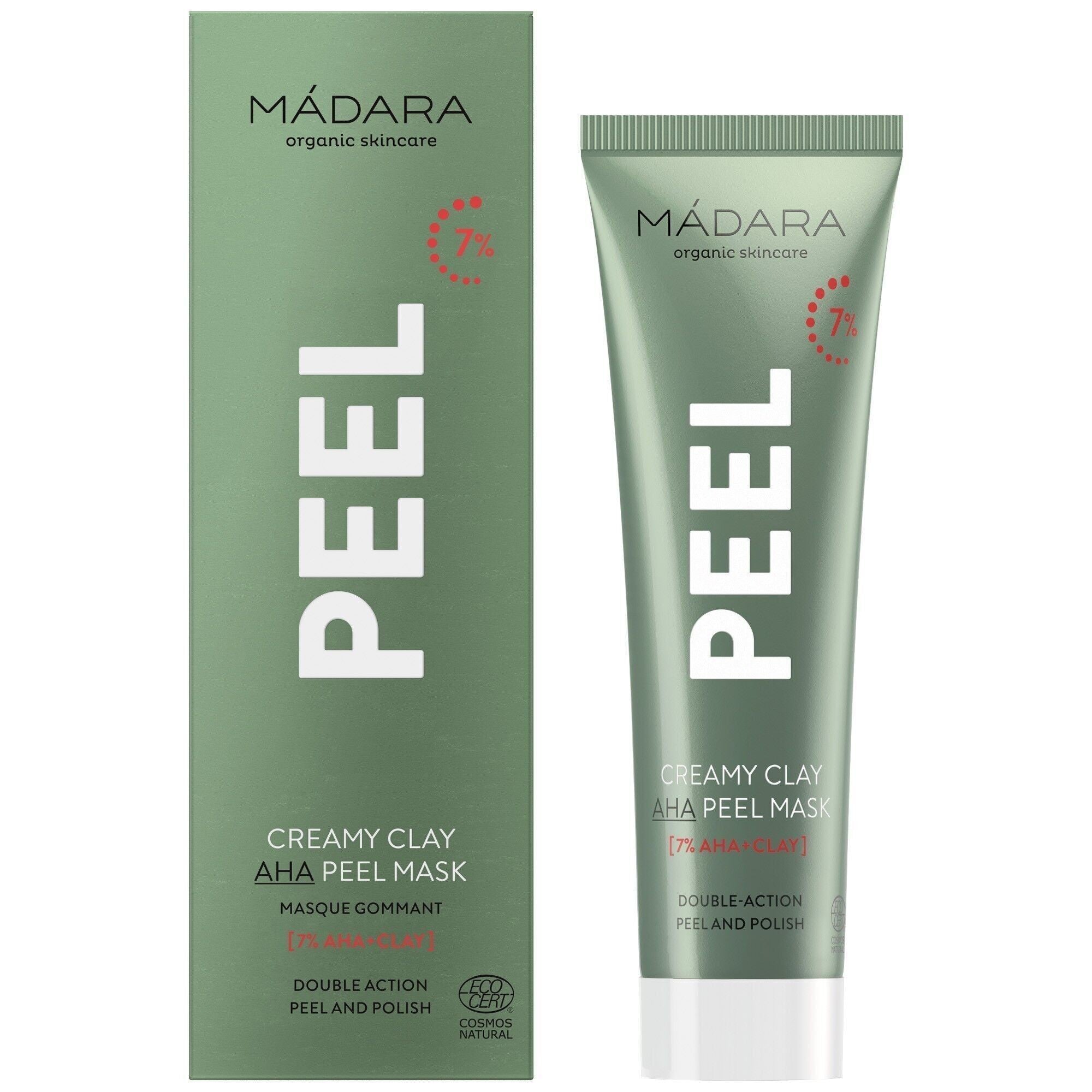 CREAMY CLAY AHA PEEL MASK Masque Gommant PEEL Madara 60ml