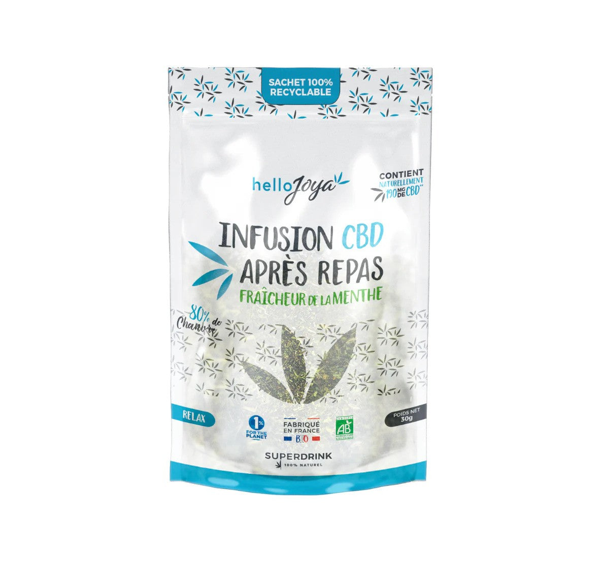 Infusion BIO CBD Après repas 30g Hello Joya