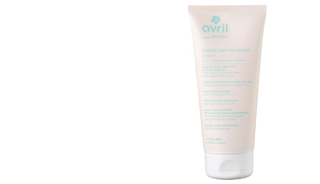 Crème Nettoyante 2 en 1 Bébé bio Avril