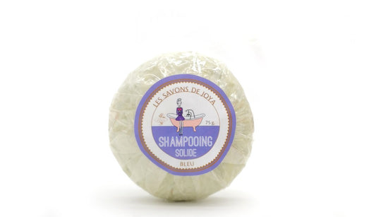 Shampoing bleu cheveux blancs gris ou blonds Les savons de Joya 80g