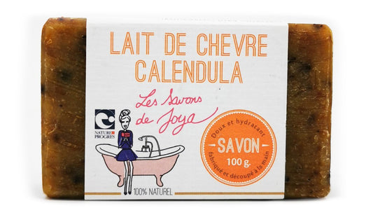 Savon lait de chevre Calendula Les savons de Joya 100g