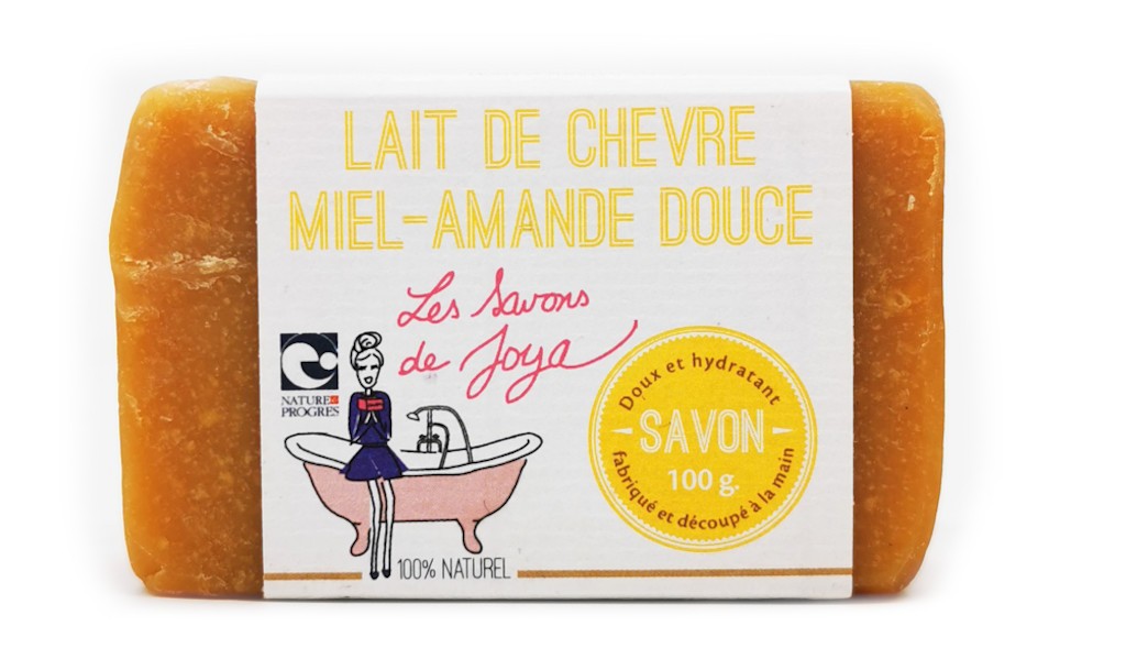 Savon lait de chevre miel lavande Les savons de Joya 100g