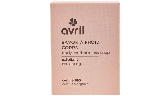 Savon bio saponifié à froid Corps exfoliant Avril 100g