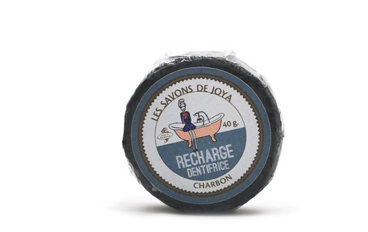 Recharge dentifrice solide au charbon les savons de Joya 40g