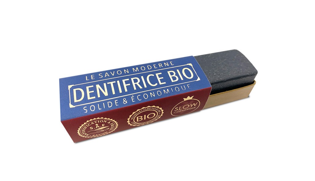 Dentifrice solide bio au charbon actif bio Gaiia 30g