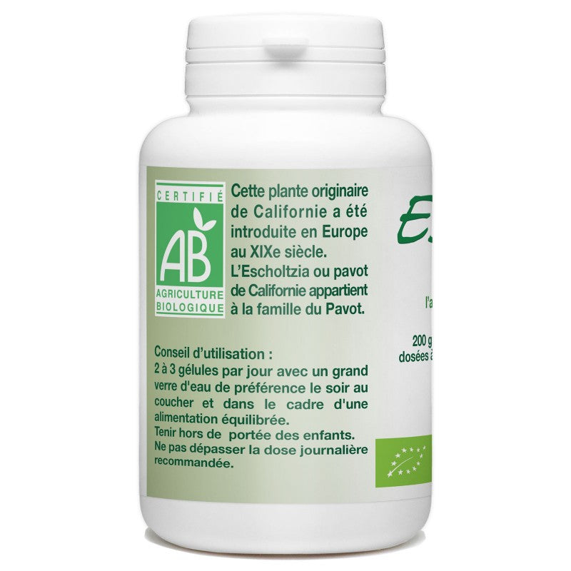 Escholtzia Bio dosé à 240mg 200 gélules végétales Gph Diffusion