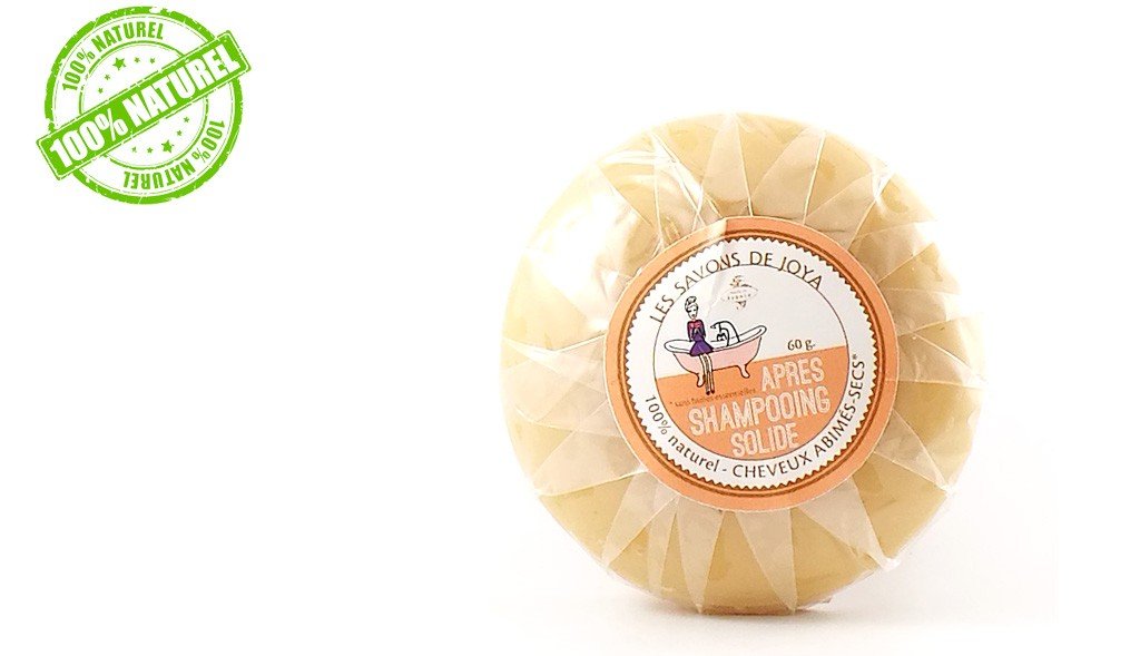 Après shampoing cheveux abimés secs Les savons de Joya 60g - Benedetti