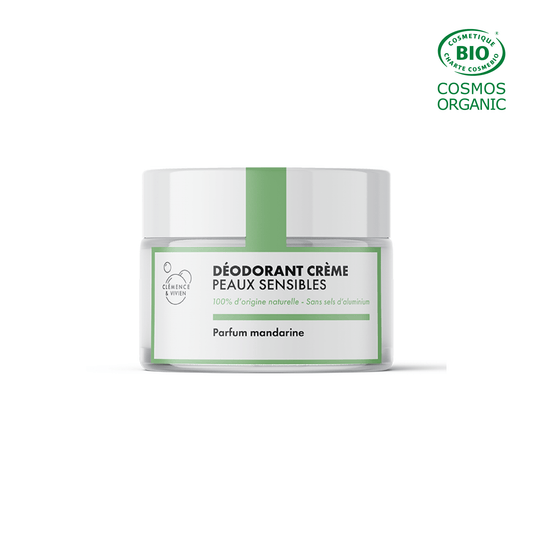 Baume déodorant peau sensible Mandarine Clémence et Vivien - Benedetti