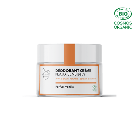 Baume déodorant peau sensible Vanille Clémence et Vivien - Benedetti
