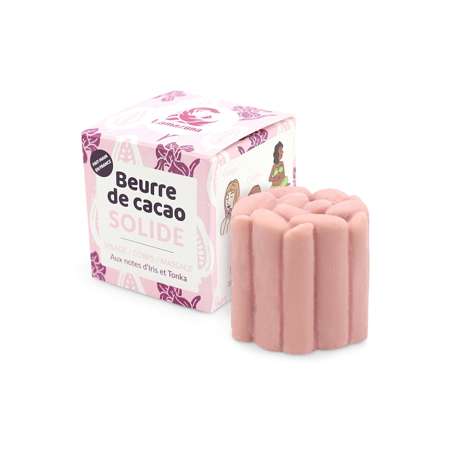 Beurre de cacao rose solide Lamazuna aux notes d'iris et de tonka 54ml lamazuna - Benedetti