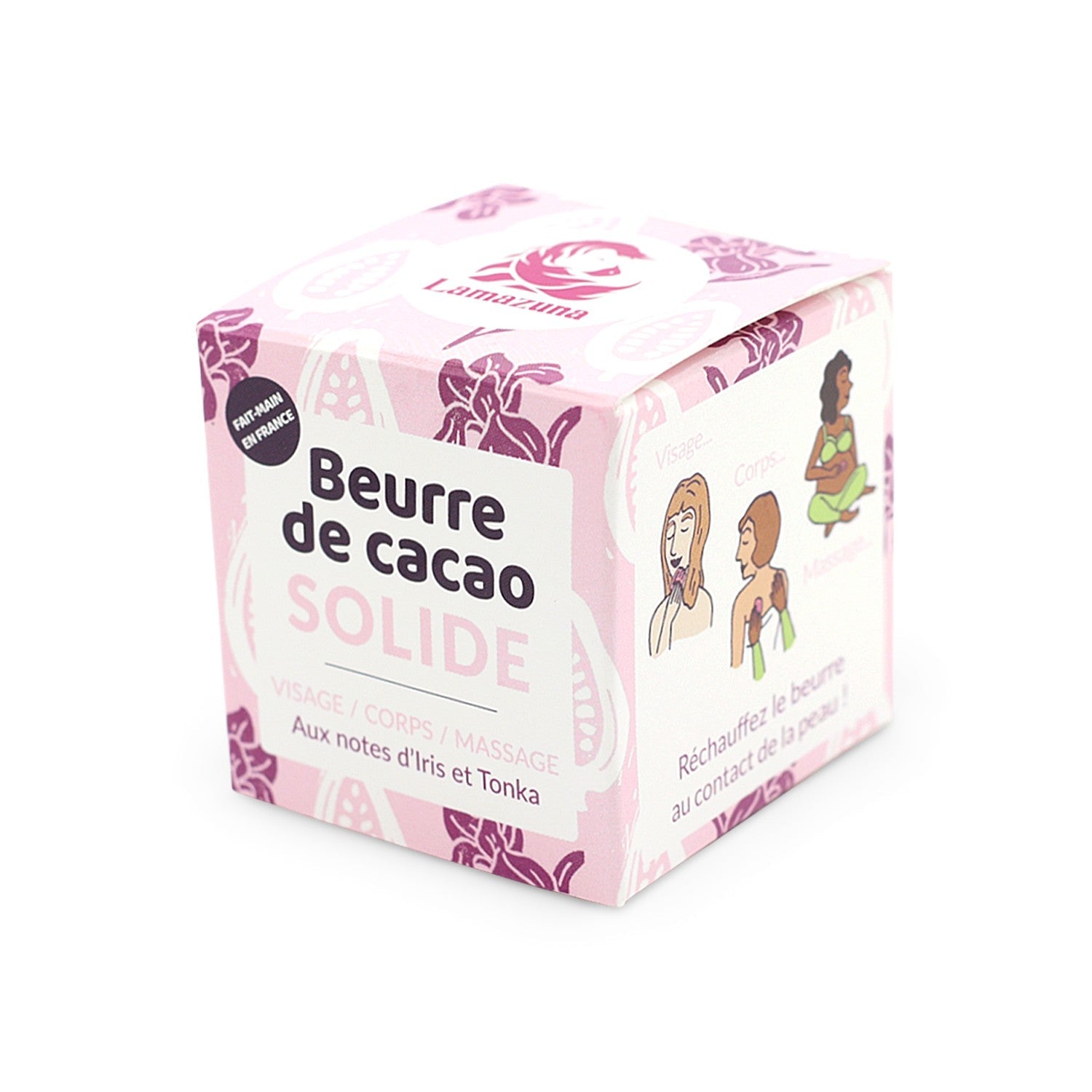 Beurre de cacao rose solide Lamazuna aux notes d'iris et de tonka 54ml lamazuna - Benedetti