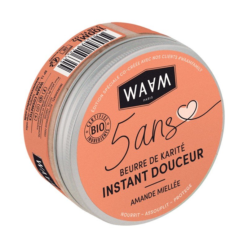 Beurre de karité Instant de douceur WAAM 100% pure et végétale 100ml - Benedetti