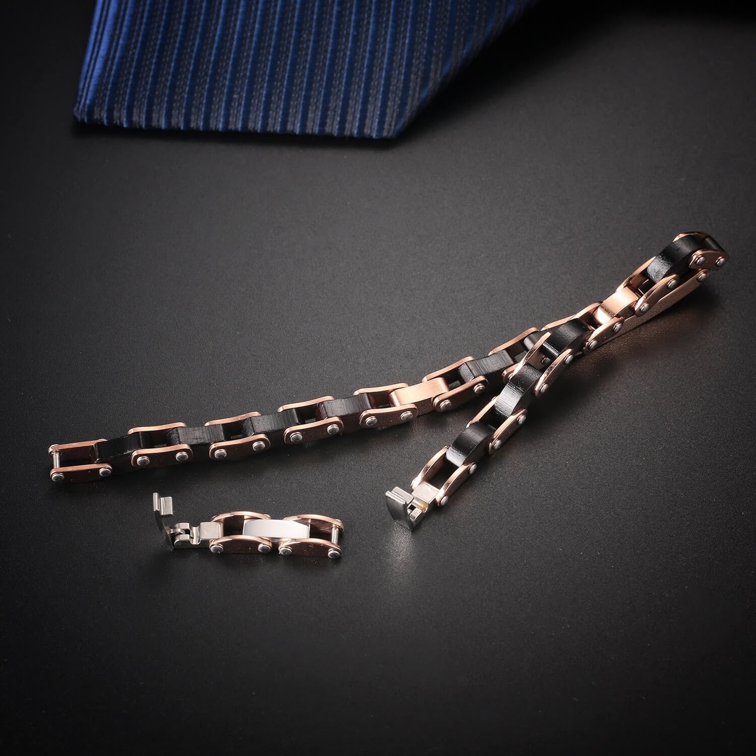 Bracelet acier bois de d'ébène II et fibre de carbone FL WATCH - Benedetti