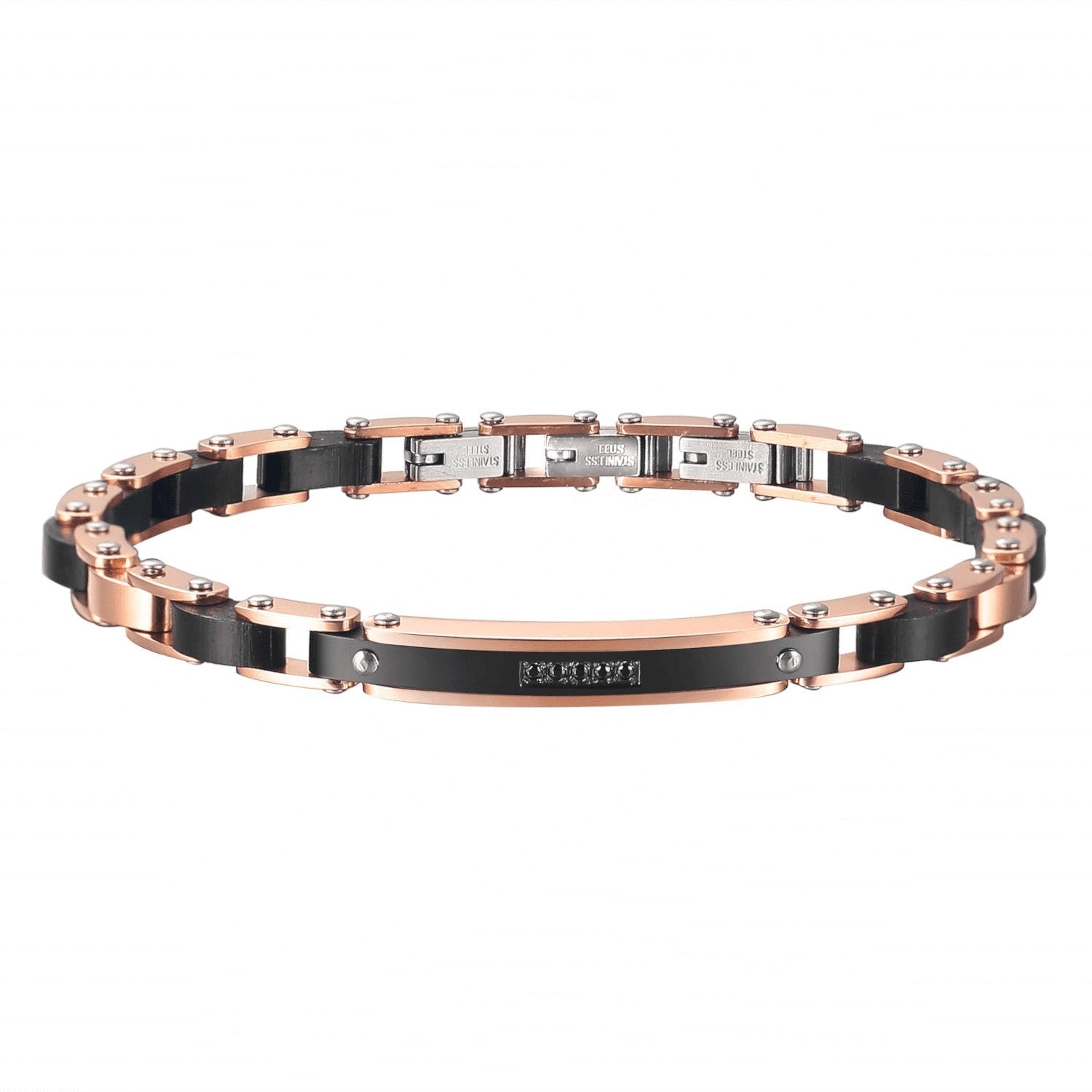 Bracelet acier bois de d'ébène II et fibre de carbone FL WATCH - Benedetti