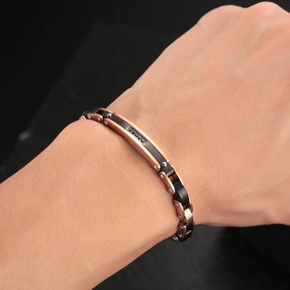 Bracelet acier bois de d'ébène II et fibre de carbone FL WATCH - Benedetti