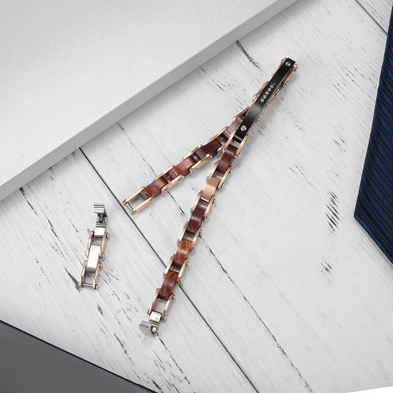 Bracelet acier bois de Santal II FL WATCH - Benedetti