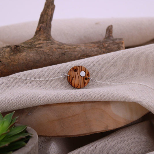 Bracelet CASSIOPEE avec chaine argent BEWOOD - Benedetti