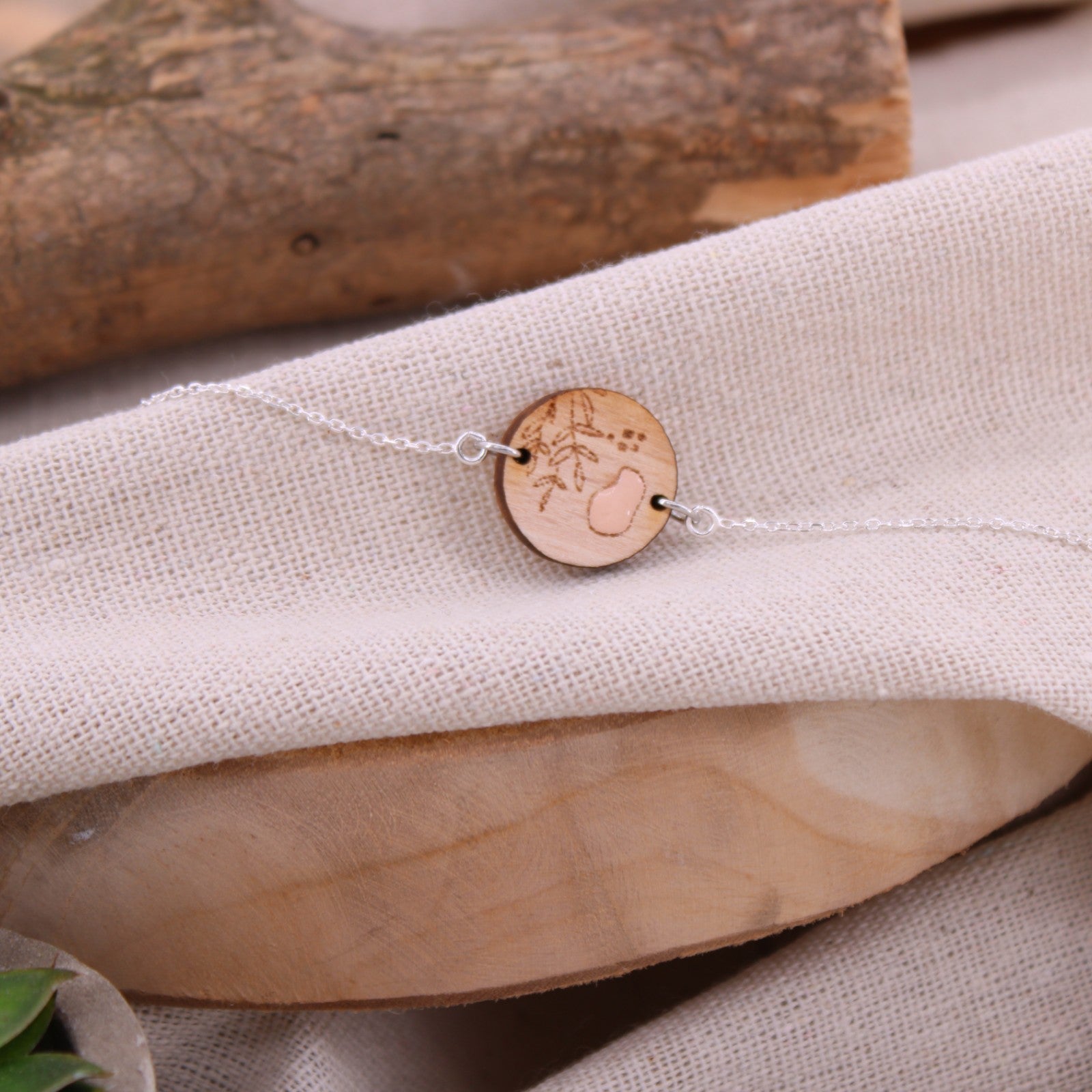 Bracelet FLORINE chaine argent BEWOOD - Benedetti