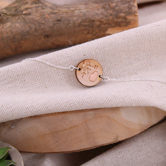 Bracelet FLORINE chaine argent BEWOOD - Benedetti